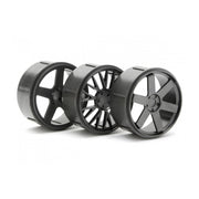HPI 73414 Wheel Set Gunmetal Micro RS4 2pcs