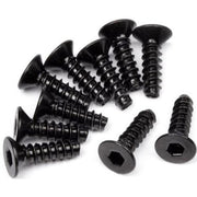 HPI 94304 TP. Flat Head Screw M3x10mm Hex Socket 10pcs