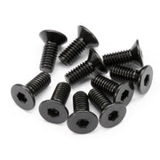 HPI 94529 Flat Head Screw M4x10mm Hex Socket 10pc