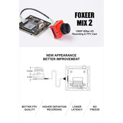 Foxeer MIX 2 1080p 60fps HD Action FPV Low Latency Camera*