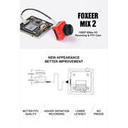 Foxeer 5.8G Lollipop 3 2.5DBi Omni Antenna SMA Red 2pc Final Stock
