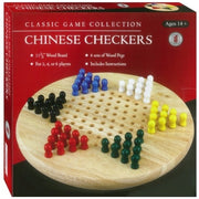 Classic Game Collection Chinese Checkers Wood With Pegs