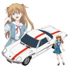 Hasegawa SP459 1/24 NERV Official Business Coupe with Asuka Langley Shikinami Figure Rebuild of Evangelion