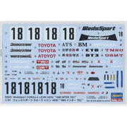 Hasegawa 20531 1/24 Weds Sport Corolla Levin AE92 1989 Inter Tec