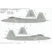 Hasegawa H52293 1/48 F-22 Raptor Blue Nose Detail Up Version
