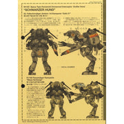 Hasegawa H64123 1/20 Space Type Humanoid Unmanned Interceptor Grober Hund Schwarzer Hund Maschinen Krieger