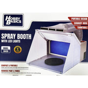 Hobby Basics Airbrush Compressor and Spray Booth Set Up Bundle