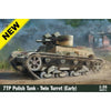 IBG Models 35071 1/35 7TP Polish Tank Twin Turret Early Production Plastic Model Kit