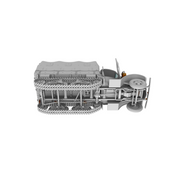 IBG Models 72074 1/72 V3000S/SSM Maultier German Halftrack with tall cargo bed and tarpaulin