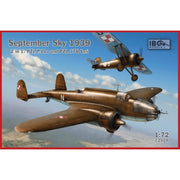 IBG Models 72528 1/72 September Sky 1939: 2 in 1 PZL P.11a and PZL-37B Los Plastic Model Kit