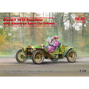 ICM 24026 1/24 Model T 1911 Speedster with American Sport Car Drivers Plastic Model Kit