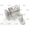ICM 24042 1/24 Benz Patent-Motorwagen 1886 Easy Version Plastic Wheel Spokes