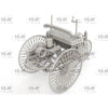 ICM 24042 1/24 Benz Patent-Motorwagen 1886 Easy Version Plastic Wheel Spokes