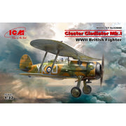 ICM 32040 1/32 Gloster Gladiator Mk.I WWII British Fighter Plastic Model Kit