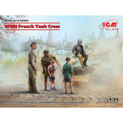 ICM 35647 1/35 WWII French Tank Crew 4 figures Plastic Model Kit