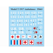 ICM 35662 1/35 Model T 1917 Ambulance with US Medical Personnel