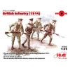 ICM 35684 1/35 British Infantry 1914 WWI (4 x Figures)