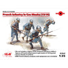ICM 35696 1/35 French Infantry in Gas Masks (1918) (4 figures)