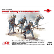 ICM 35696 1/35 French Infantry in Gas Masks (1918) (4 figures)