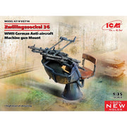 ICM 35714 1/35 Zwillingssockel 36 WWII German Anti-aircraft Machihe Gun Mount