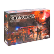ICM 35902 1/35 Chernobyl No.2 Fire Fighters (AC-40-137A firetruck, 4 figures, diorama base with background)