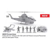 ICM 48303 1/48 Cobra AH-1G Bronco OV-10A W/ US Pilots Ground Pers With Helicopter Pilots Forward Base