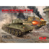 ICM DS3506 1/35 Battle of Berlin April 1945 Soviet T-34-85/Pz.Kpfw.VI Kingtiger Diorama Set Plastic Model Kit