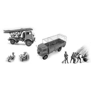 ICM DS3512 1/35 Red Army Rocket Artillery BM-13-16 on W O T 8 Chassis Model W O T 6 Soviet BM-13-16 MLRS Vehicle Crew RKKA Drivers