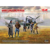 ICM DS4801 1/48 Luftwaffe Airfield Me Bf 109F-4 Hs 126 B-1 Luftwaffe Pilots and Ground Personnel 7 figures Plastic Model Kit