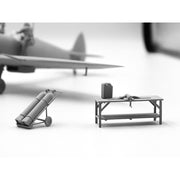 ICM DS4802 1/48 RAF Airfield Spitfire Mk IX Spitfire Mk VII RAF Pilots and Ground Personnel 7 Figures