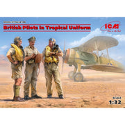 ICM 32106 1/32 British Pilots in Tropical Uniform 1939-1943 Plastic Model Kit
