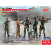 ICM 48087 1/48 US Pilots and Ground Personnel Vietnam War 5 figures