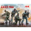 ICMDS 2401 1/24 S.W.A.T. Team 4 Figures Diorama Set Plastic Model Kit ICM-DS2401