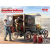 ICM 24019 1/24 Gasoline Delivery Model T 1912 Delivery Car with 2 Figures Plastic Model Kit