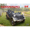 ICM 35583 1/35 e.gl.Einheitz-Pkw Kfz.2 WWII German Light Radio Communication Car Plastic Model Kit