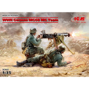 ICM 35645 1/35 WWII German MG08 MG Team 2 figures Plastic Model Kit