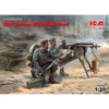 ICM 35711 1/35 WWI German MG08 MG Team 2 Figures Plastic Model Kit