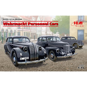 ICM DS3504 1/35 Wehrmacht Personnel Cars Kadett K38 Saloon Kapitan Saloon Admiral Saloon Plastic Model Kit