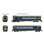 IDR HO VR Derm Train Pack VR Yellow Curved Lining w/VR Yellow Roofs (RM 58 and MT 26) DCC Sound