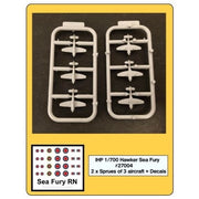 IHP Hobby 27004 1/700 Aircraft Set Hawker Sea Fury 6pcs