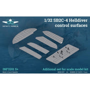 Infinity Models 1/32 SB2C-4 Helldiver Control Surfaces Resin Detail Set