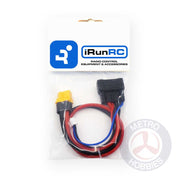 iRunRC Charge Lead XT60 TRX ID 3S 14AWG Silicone Wire 30cm 1pc