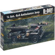 Italeri 0326 1/35 Dday 1/4 Ton 4X4 Ambulance Jeep WWII