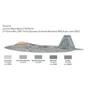 Italeri 2822s 1/48 Lockheed Martin F-22A Raptor