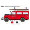 Italeri 3660 Land Rover Fire Truck