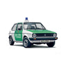 Italeri 3666 1/24 VW Golf Polizei (Police)