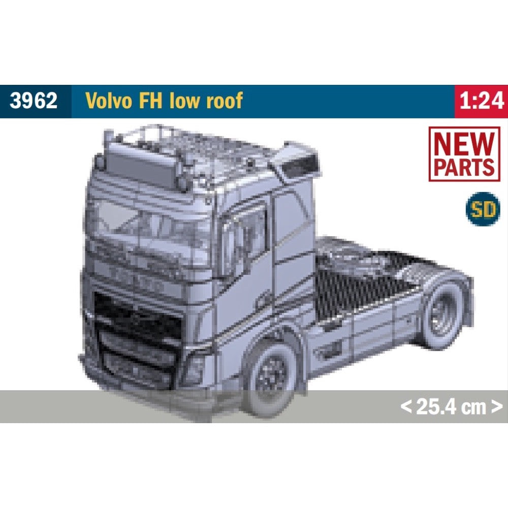 Maquette Italeri 1:24 Volvo FH Plat Dak – Kit Camion Volvo FH III à Assembler