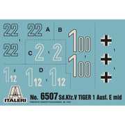 Italeri 6507 1/35 Tank PZKPFW VI Tiger 1 Ausf E Mid Prod