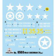 Italeri 6568 1/35 M4A1 Sherman Tank with U.S. Infantry