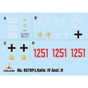 Italeri 6578S 1/35 Pz Kpfw IV with Metal Barrel Glueable Tracks